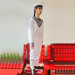 新款儿童小海军演出服中小学生水手表演服水兵运动会合唱船员套装