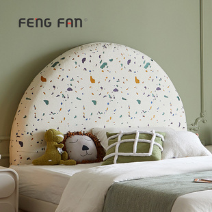 2025丰范儿童床半圆床头软包榻榻靠垫万能床上双人靠枕可拆洗