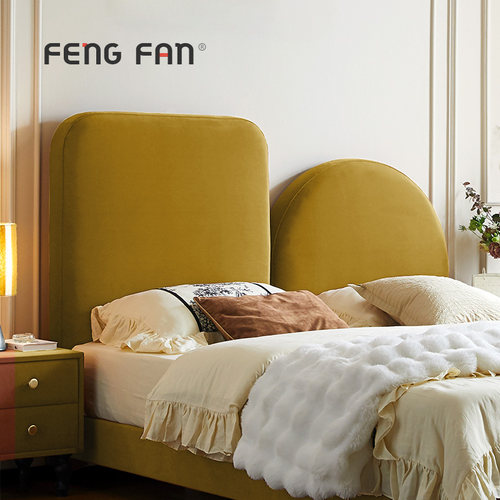 丰范设计师款床头靠背牛奶绒