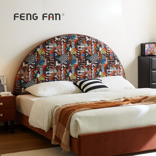 2025丰范丽影半圆床头软包榻榻米靠垫万能床上双人靠枕可拆洗靠背