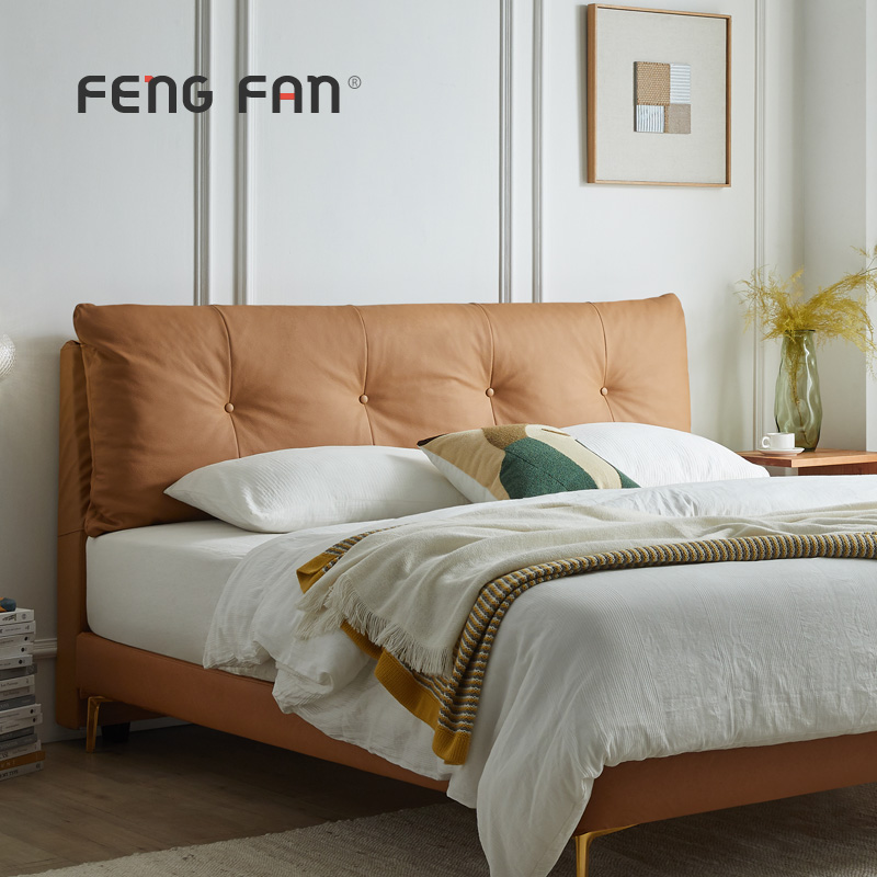 丰范靠枕羽毛绒PP棉卧室大靠垫