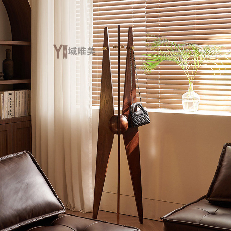 衣帽架十五年老店全实木简约现代