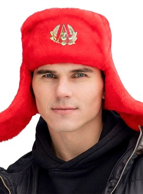 火车头帽子女款雷锋帽户外防寒东北加厚男女士保暖护耳冬帽皮草帽