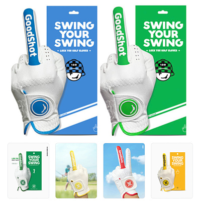 韩国108男女高尔夫运动护手套luckyou打球防滑透气细纤维耐磨个性