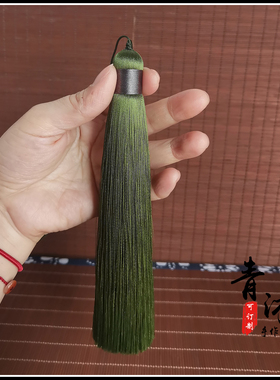 军绿色挂饰高档流苏穗中国元素