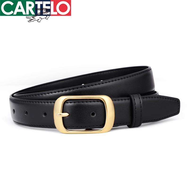 女士皮带2024新款鳄鱼腰带百搭风