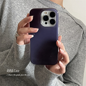 ANNACASEins高级暮色晕染渐变紫适用苹果17promax手机壳iphone14小众15pro新款 16全包软壳16promax防摔保护套