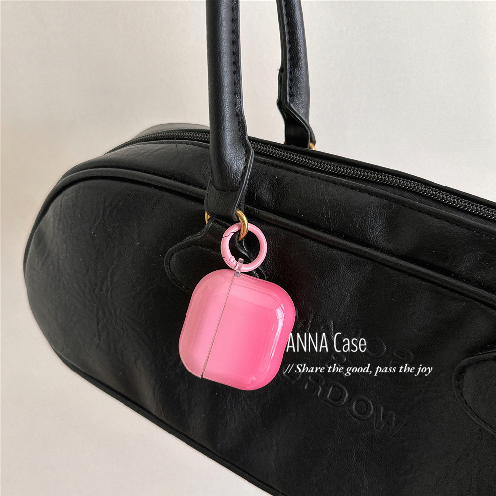 ins晕染渐变桃粉色airpods耳机套