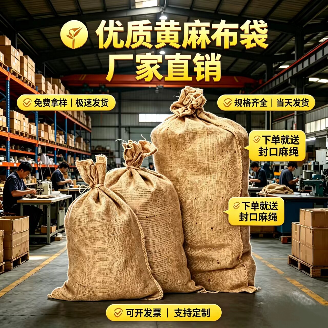 防滑麻袋老式麻袋粮食麻袋防滑铺路麻袋防汛麻袋道具麻包麻袋布