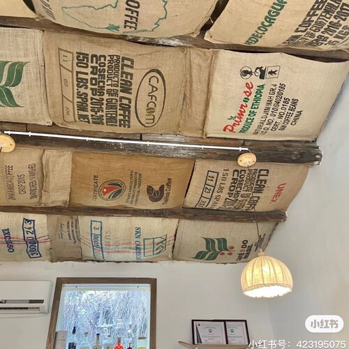 咖啡麻袋生豆定制网红打卡民宿