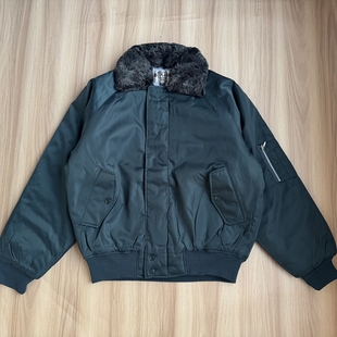 棉外套 翻领防风保暖可拆卸毛领工装 外单男士 内里绒毛棉衣夹克冬季