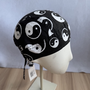 外单男女款薄款纯棉海盗帽印花时尚休闲套帽包头巾