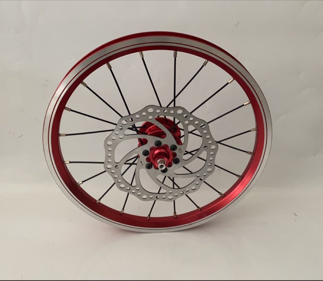 16寸85开档加厚双层铝合金车圈加粗13G辐条4培林9T碟刹后轮组