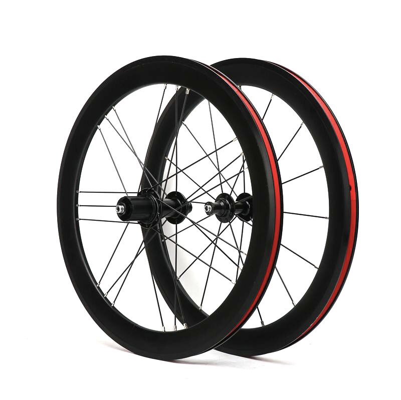 20寸406折叠车轮组40铝刀G3编轮V刹4培林11速铝合金自行车轴毂