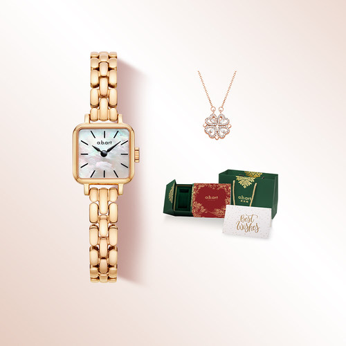 瑞士abart小表盘女士手表方糖腕表女复古方表女表送女友生日礼物