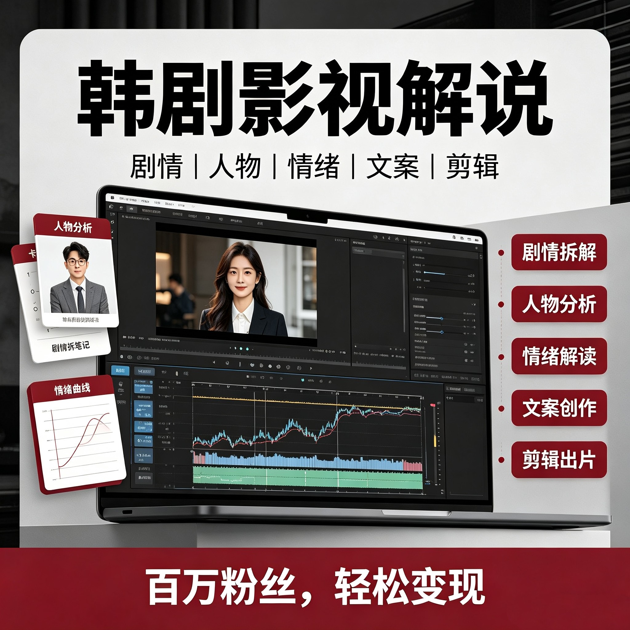 韩剧影视解说|剧情拆解.人物分析.情绪解读.文案创作.剪辑出片