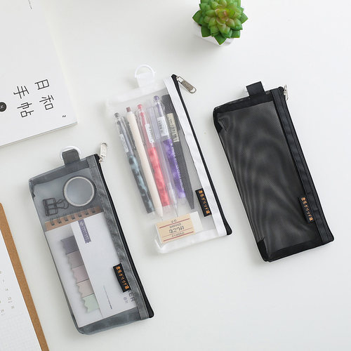 彦乐丝网铅笔袋小学生考试票据袋