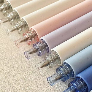 学生考试日常刷题签字笔文具学习办公 雪兔黑笔0.5按动式 限定KACO菁点海洋物语中性笔green路边夜樱3支装 冬季