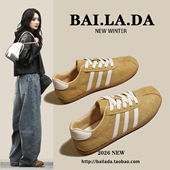 2026年超火 女款 春季 新款 子 爆款 百搭休闲运动阿甘鞋 德训小白女鞋