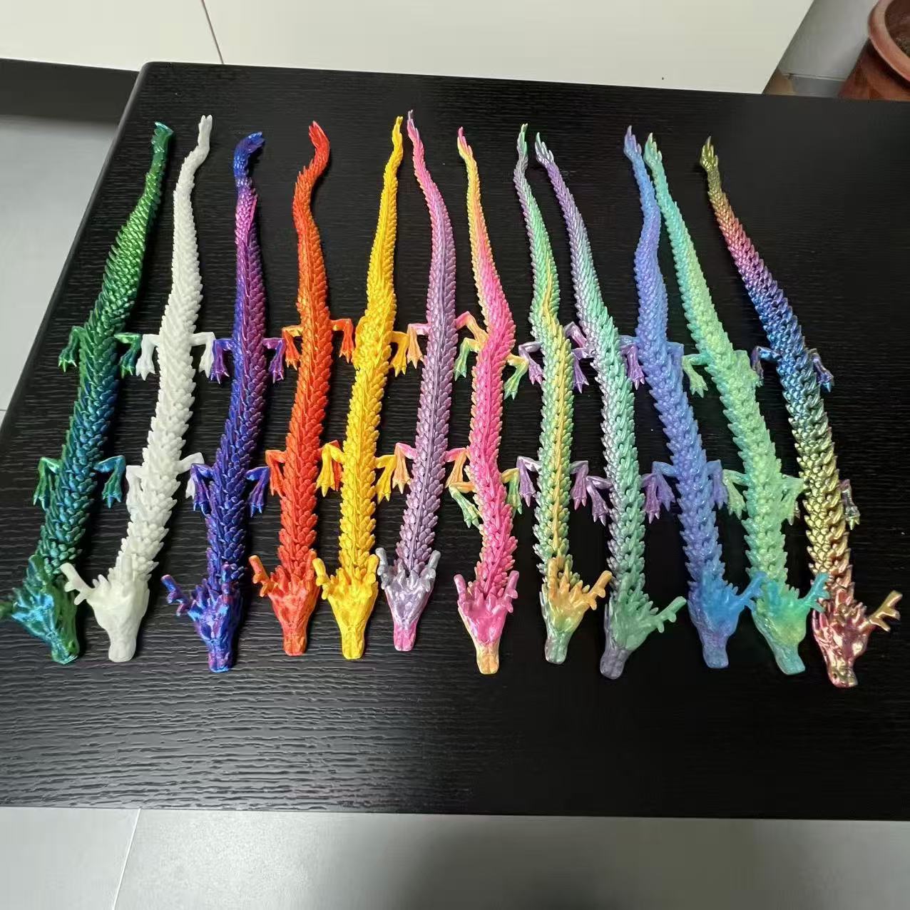 新款儿童玩具-3D打印渐变色龙蛋摆件-桌摆礼物-多色可选