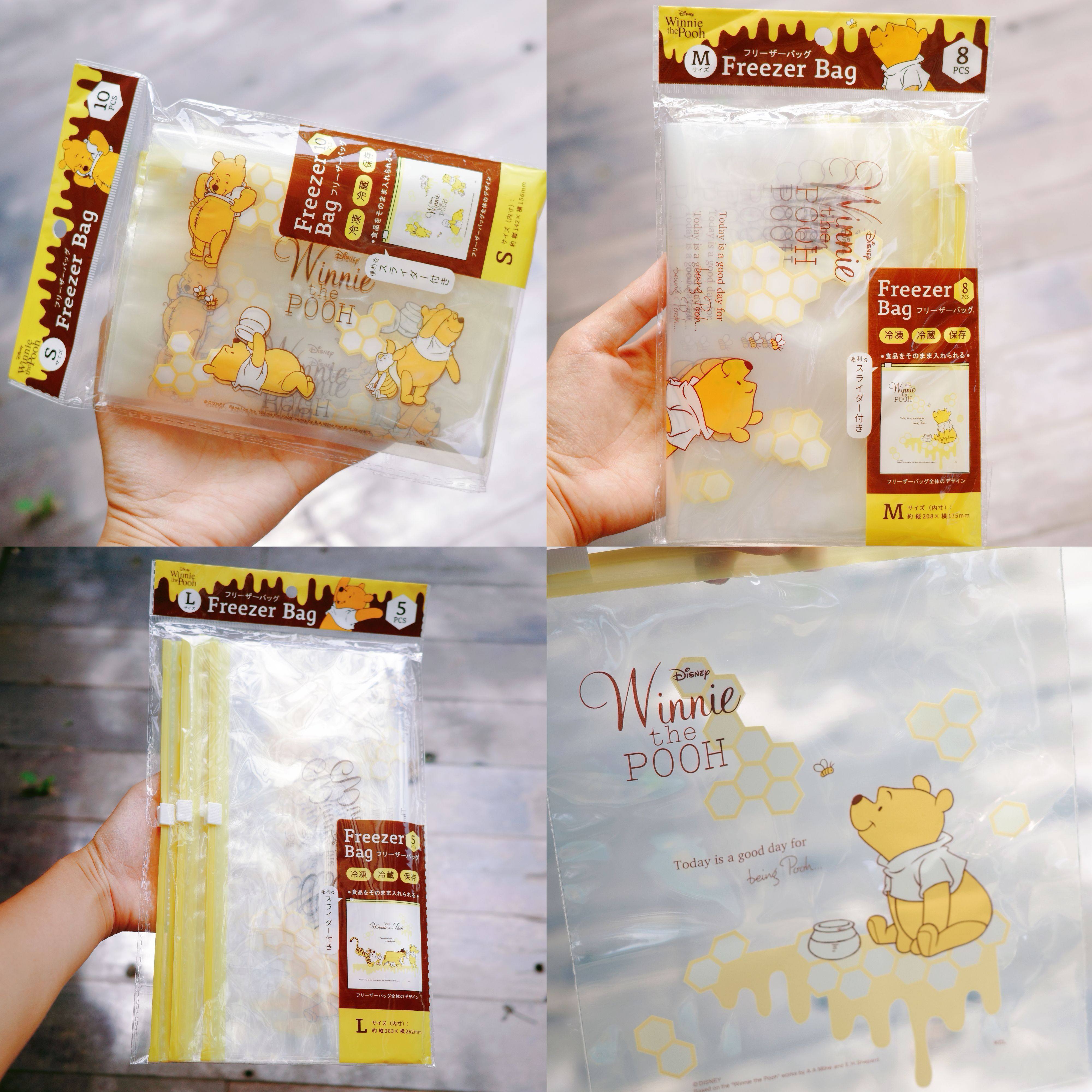 现货日本大创迪士尼米老鼠三眼仔维尼PET食品级拉链保鲜袋超好用,收纳整理,其他收纳袋,淘宝优惠券,粉丝福利购,淘宝优惠卷