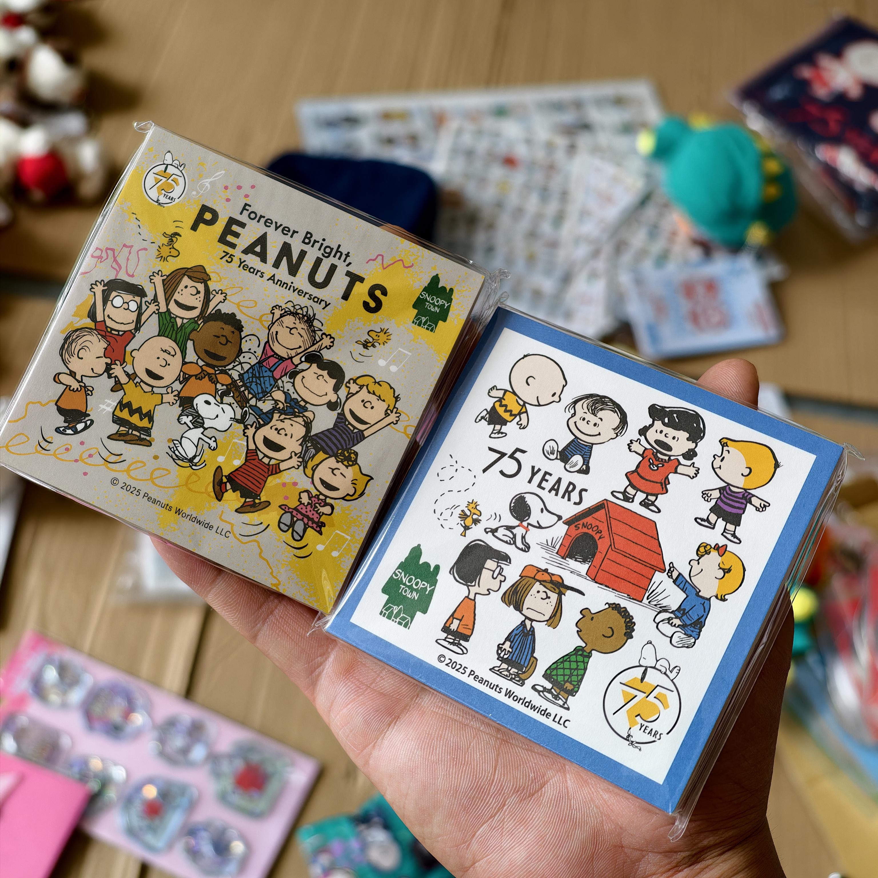 国内现货日本采购史努比snoopy town75周年纪念便签本便签