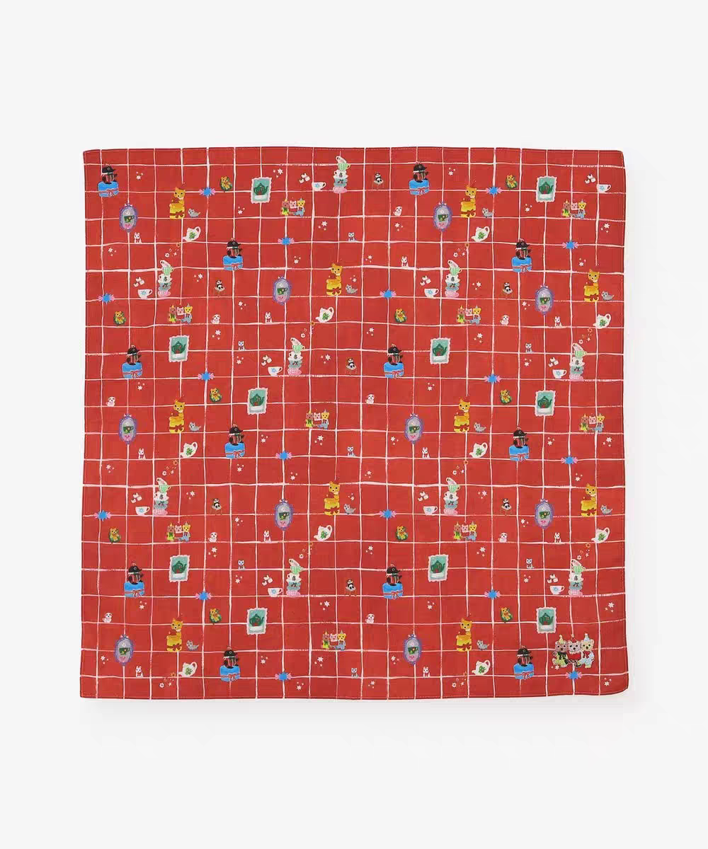 国内现货日本采购afternoon tea2025圣诞插画手帕擦手汗帕方巾