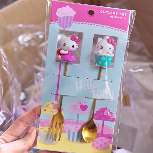 现货日本USJ环球影城限定史努比HelloKitty凯蒂猫甜品叉子勺子