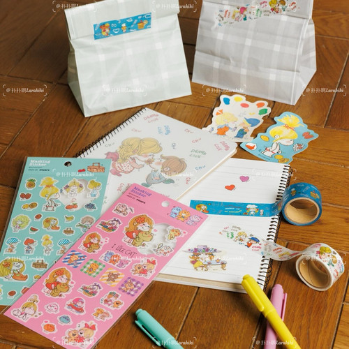 现货 日本采购水森亚土小众卡通文具周边文件夹便签本便利贴贴纸