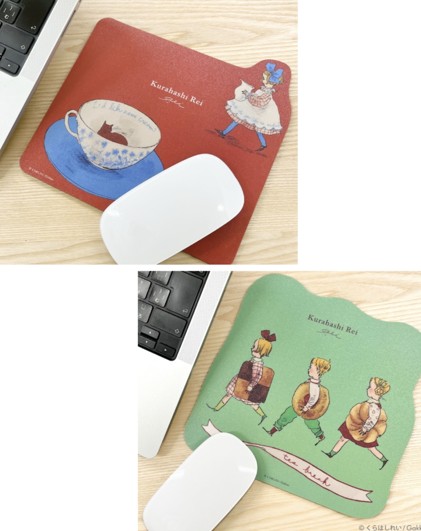 国内现货！日本采购gakken仓桥伶衣联名下午茶红茶鼠标垫