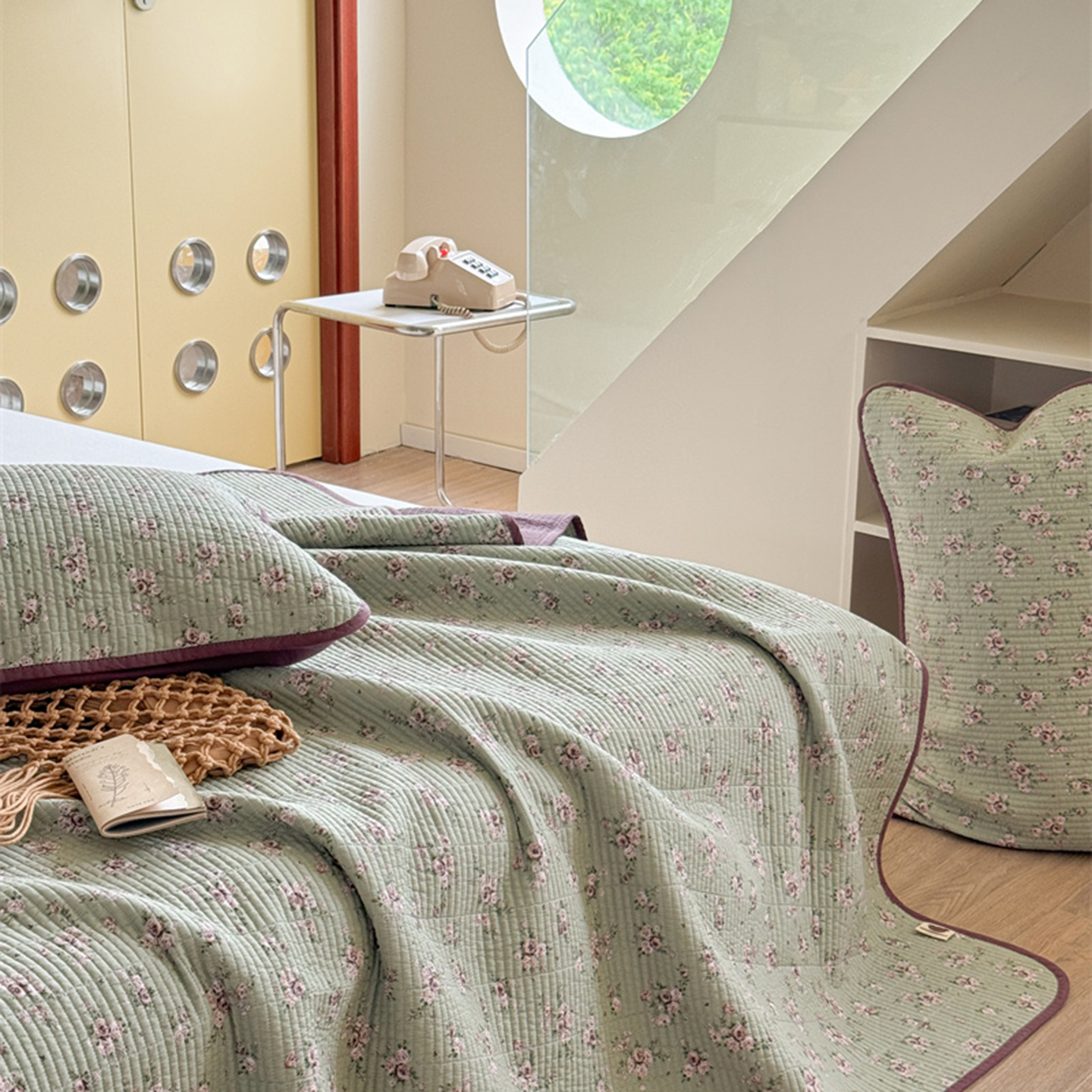 轻奢双面可用全棉夹棉床盖加厚防滑秋冬榻榻米炕单加大床单三件套