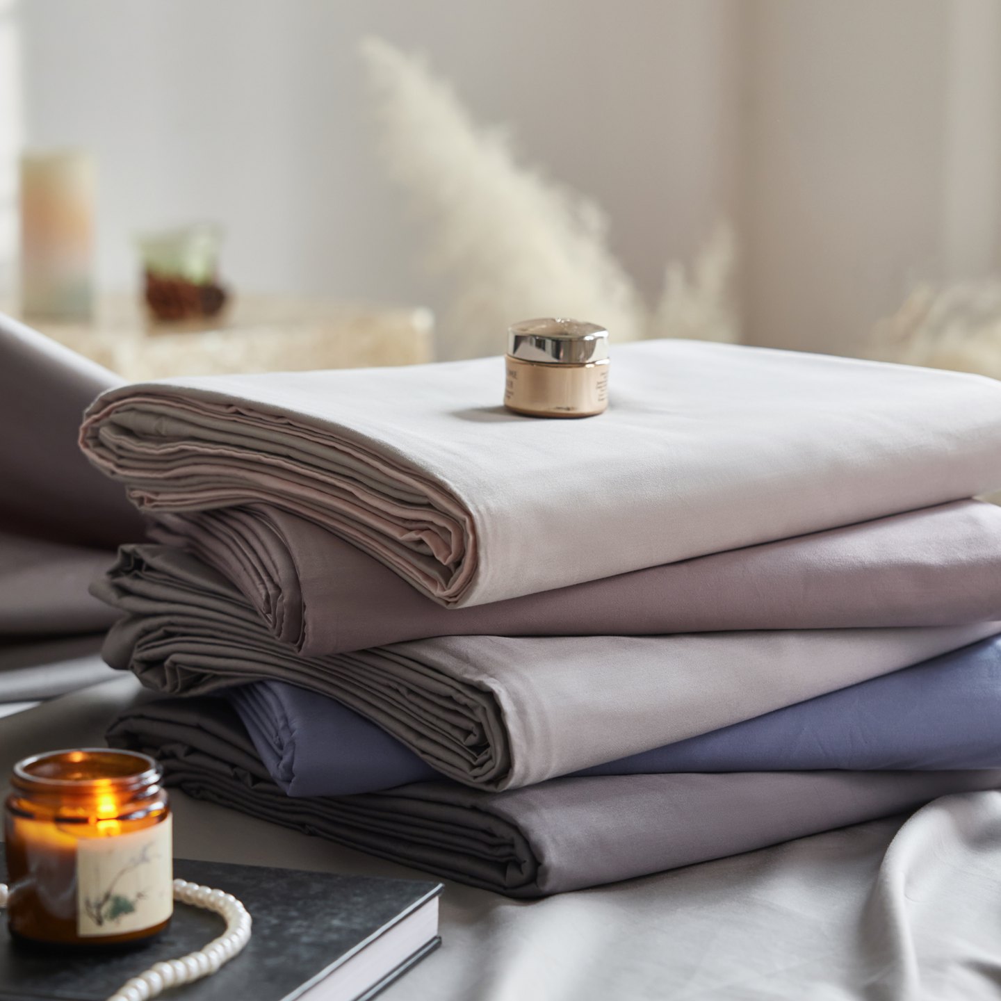 博主款全棉长绒棉贡缎100S被套单件简约风纯色撞色被罩纯棉被芯套