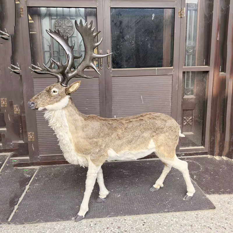 1:1仿真驯鹿模型麋鹿标本森林动物模圣诞节摆件影视道具教学标本,家居饰品,装饰摆件,淘宝优惠券,粉丝福利购,淘宝优惠卷