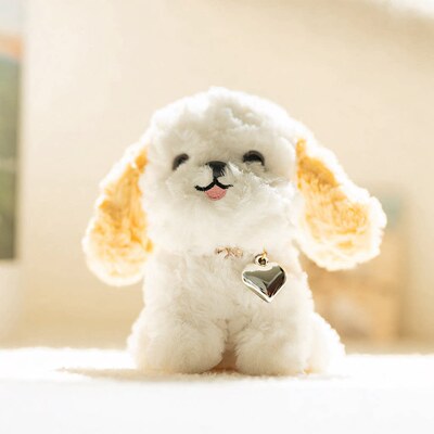 可爱仿真比格犬雪纳瑞狼狗玩偶