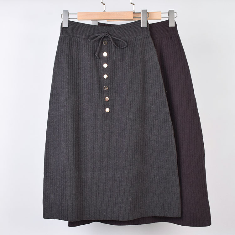 B237-1 厚款半身裙冬季女装新款柔软针织裙子包臀裙A字裙百搭气质