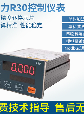 柯力R30仪表R30.00/R30.20称重仪表配料表多物料定量控制