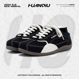 环球内增高休闲德训鞋2026年新款爆款潮流男款百搭赛车鞋子男鞋