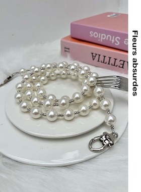 Fleurs absurdes优雅气质法式复古斜挎单肩珍珠包包配饰包链