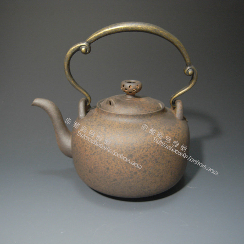 台湾 邓丁寿功夫茶具 陶壶烧水壶水长流铜把煮茶水壶正品特价包邮