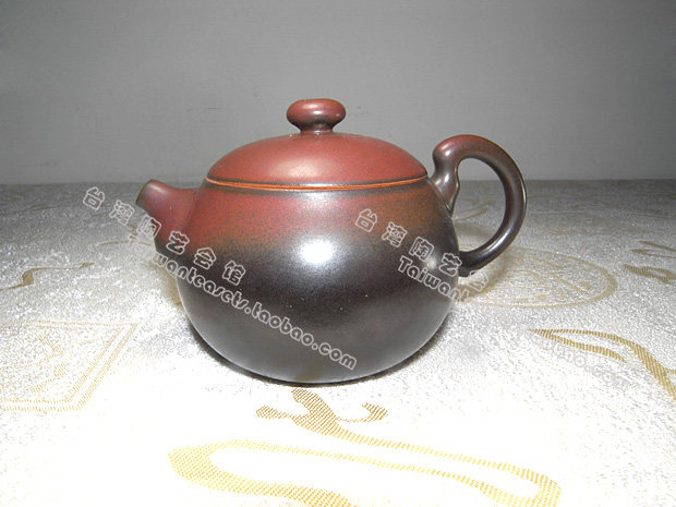 陶作坊 大满富壶黑红色台湾茶壶中式陶瓷茶具送礼品正品特价包邮