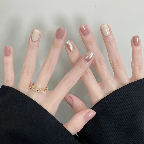 气质显白神仙配色跳色光疗穿戴甲