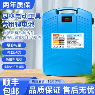 21V24V36V48V60V锂电池割草机采茶机绿篱机水泵电动园林工具通用