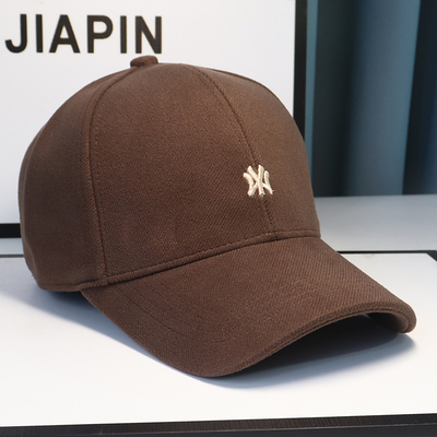 秋冬季加绒加厚保暖棒球帽子男女通用加深大头围显脸小鸭舌帽潮牌