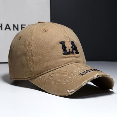 春夏棒球帽复古做旧弯檐潮牌