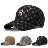 2024新款 字母R刺绣鸭舌帽子女ins潮流百搭网红棒球帽男潮遮阳防晒