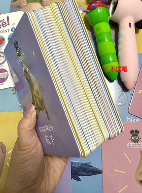 点读毛毛虫小蝌蚪笔yakka dee亚克迪单词卡123456季英语启蒙教具