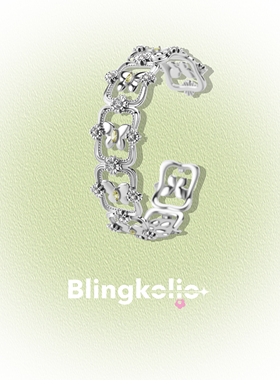 Blingkolio金属蝴蝶镂空手镯