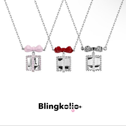 送礼精选 Blingkolio不另可 春季新款蝴蝶结轻奢显贵礼物女项链