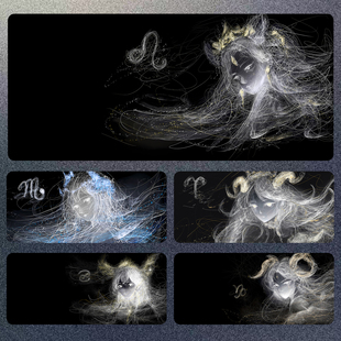 十二星座电竞游戏桌垫笔记本电脑鼠标垫超大号防滑CSGO瓦罗兰特男