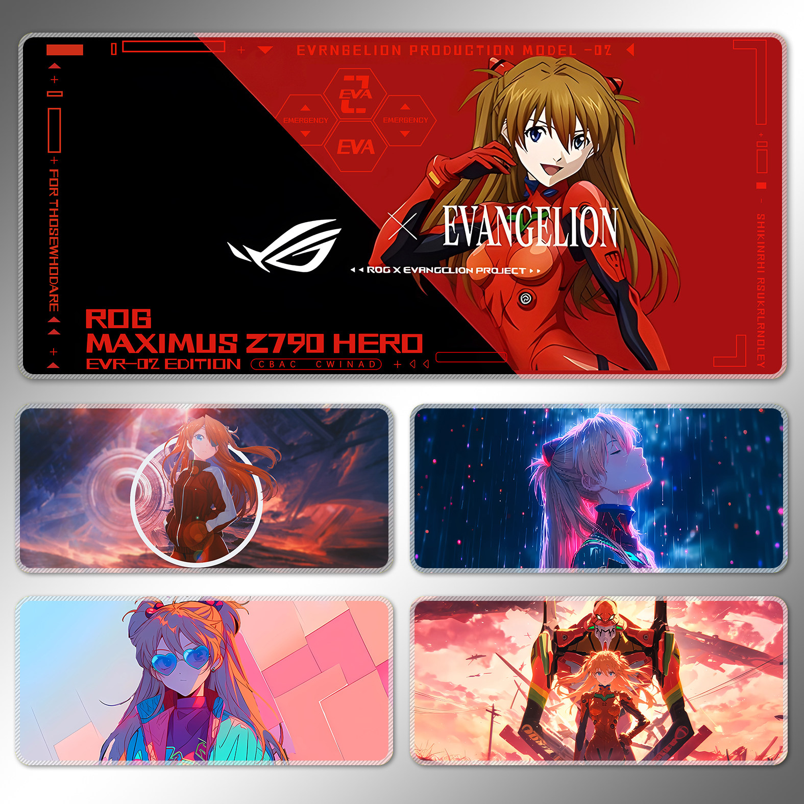 明日香鼠标垫动漫少女定制大号笔记本书桌垫子二次元电脑办公游戏